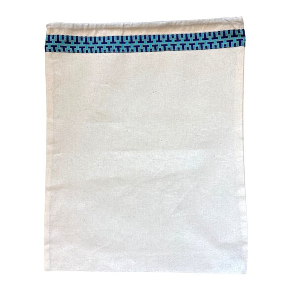 Tory‎ Burch Dust Bag Drawstring Cloth Logo Charm Storage Purse Authentic - Picture 1 of 4